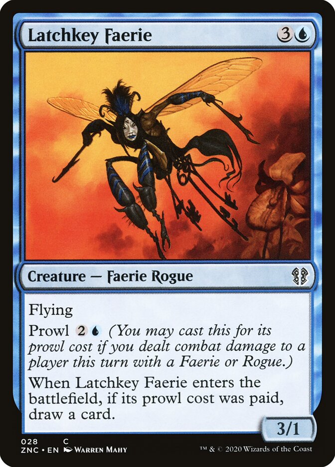 Latchkey Faerie, Zendikar Rising Commander · 028