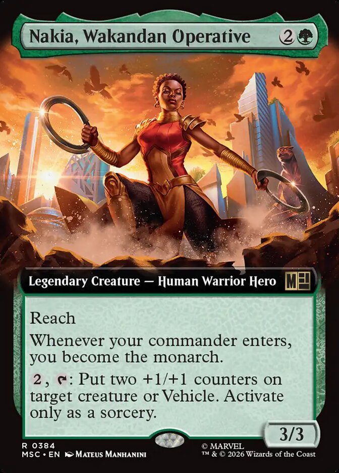 Nakia, Wakandan Operative, Marvel Super Heroes Commander · 0384