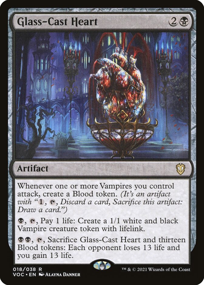 Glass-Cast Heart, Crimson Vow Commander · 018/038