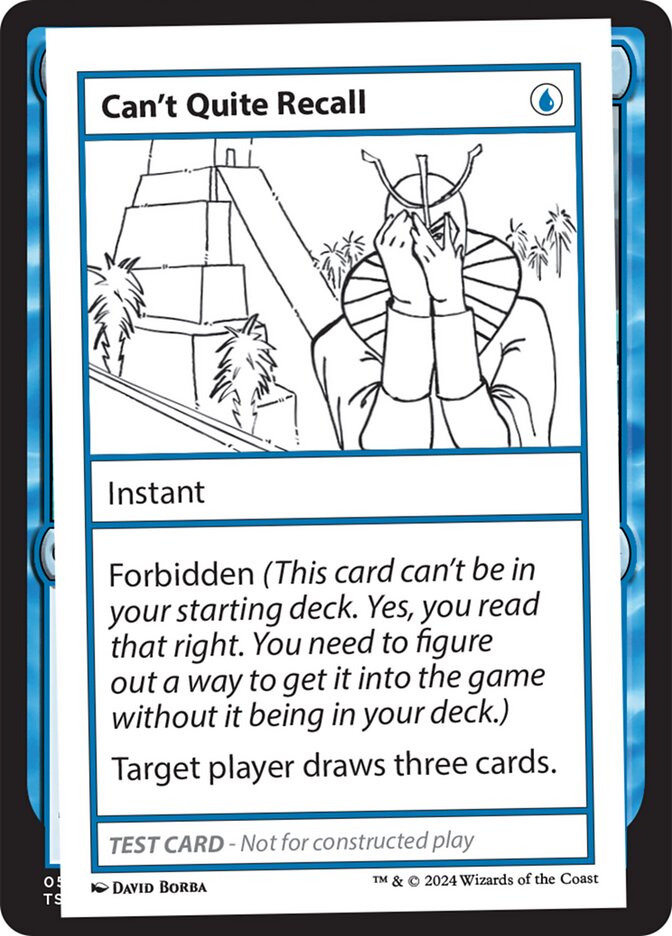 Can't Quite Recall, Mystery Booster 2 · 0527