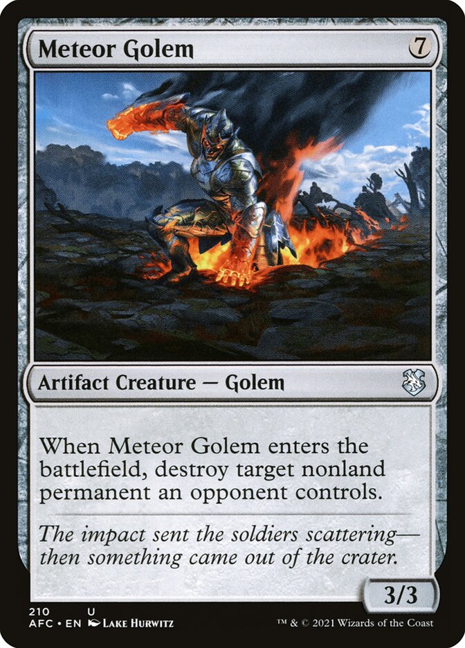 Meteor Golem, Forgotten Realms Commander · 210