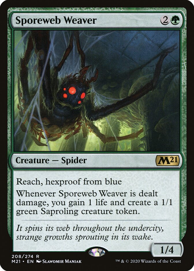 Sporeweb Weaver, Core Set 2021 · 208/274