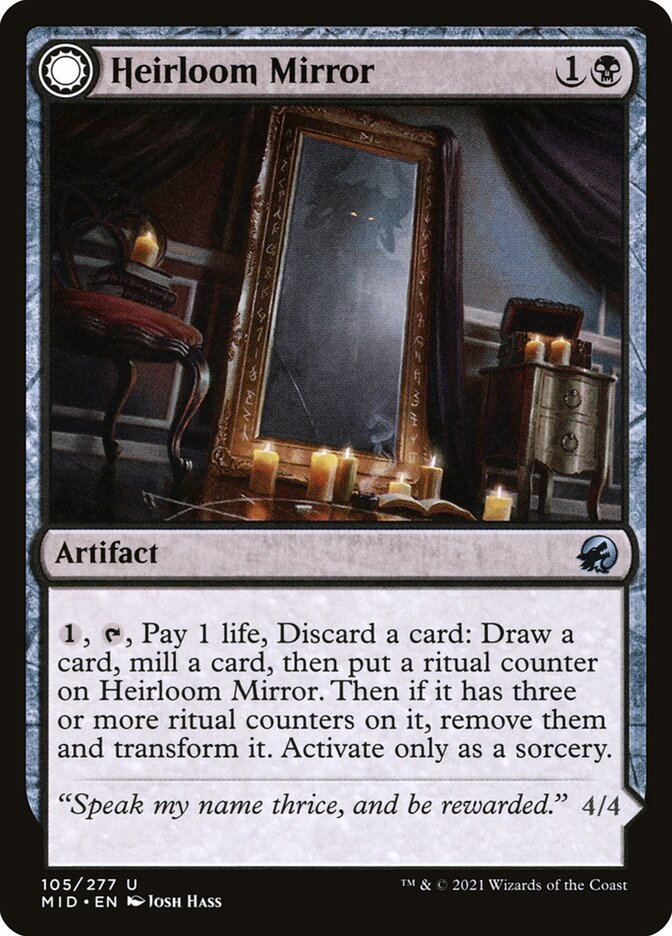 Heirloom Mirror // Inherited Fiend, Innistrad: Midnight Hunt · 105/277