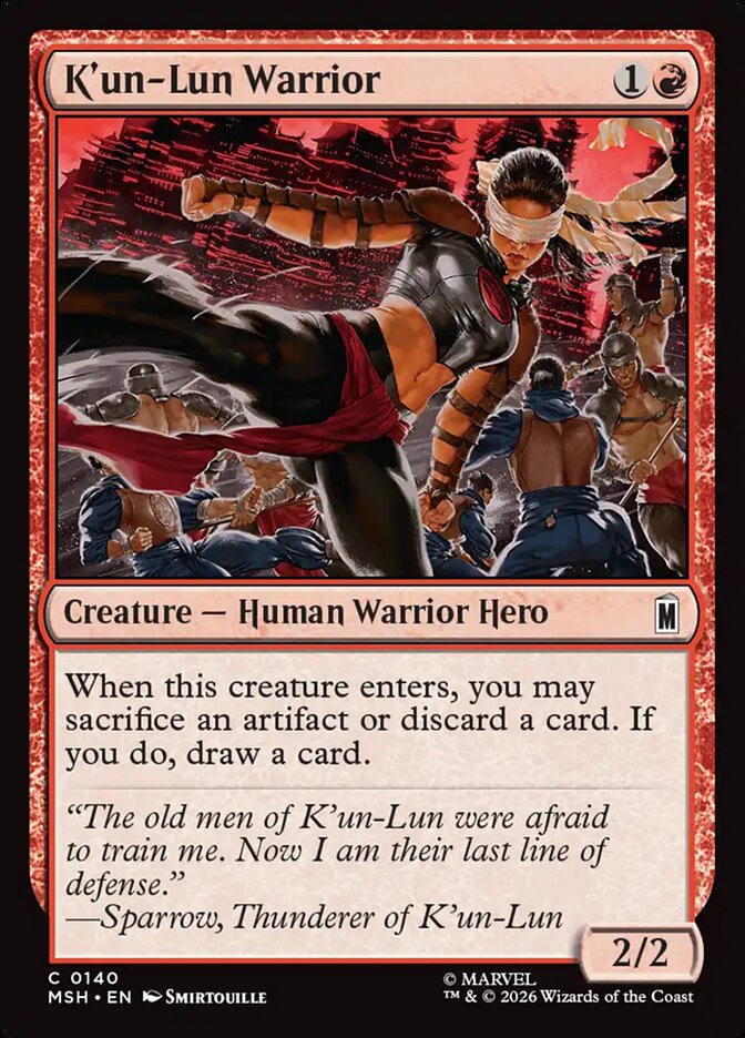 K'un-Lun Warrior, Marvel Super Heroes · 0140