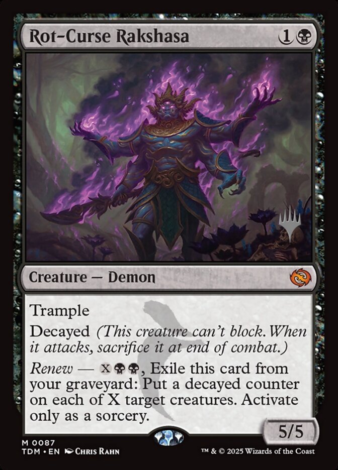 Rot-Curse Rakshasa, Tarkir: Dragonstorm Promos · 0087