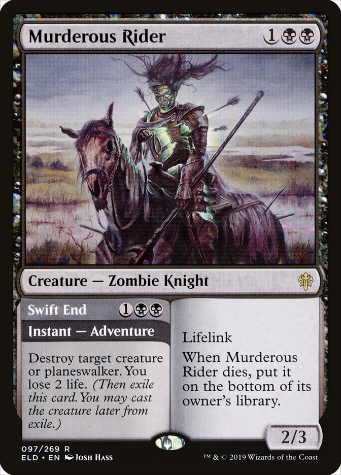 Murderous Rider // Swift End, Throne of Eldraine · 097/269