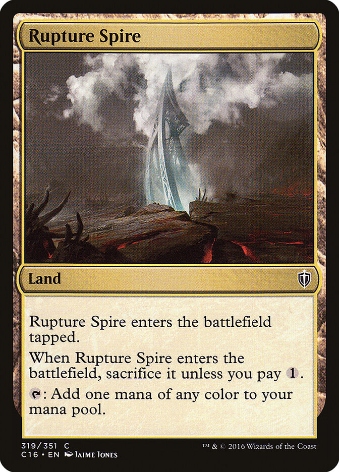 Rupture Spire, Commander 2016 · 319/351
