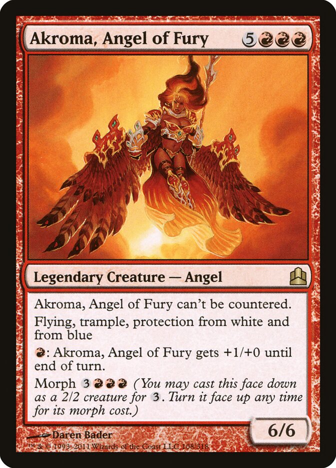 Akroma, Angel of Fury, Commander 2011 · 108/318