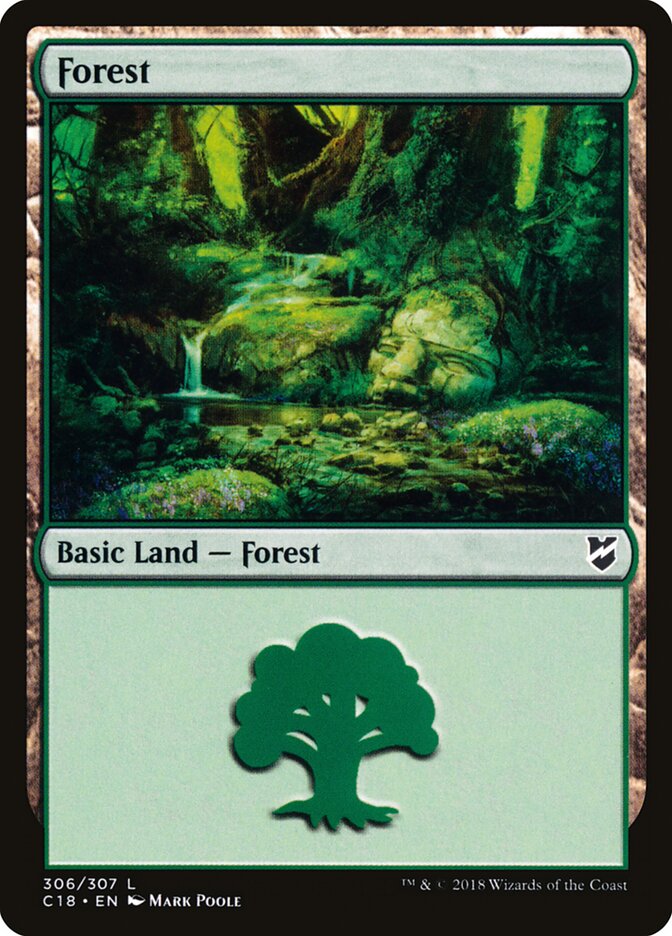 Forest, Commander 2018 · 306/307
