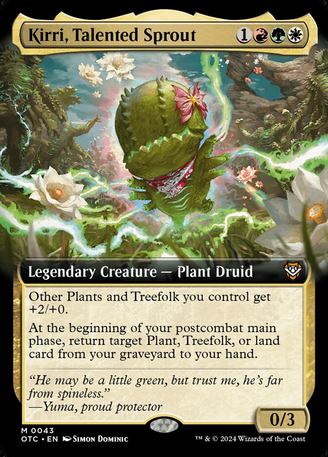 Kirri, Talented Sprout, Outlaws of Thunder Junction Commander · 0043