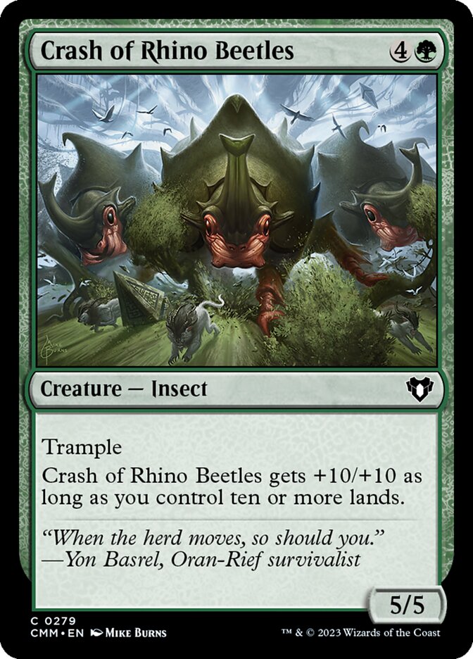 Crash of Rhino Beetles, Commander Masters · 0279