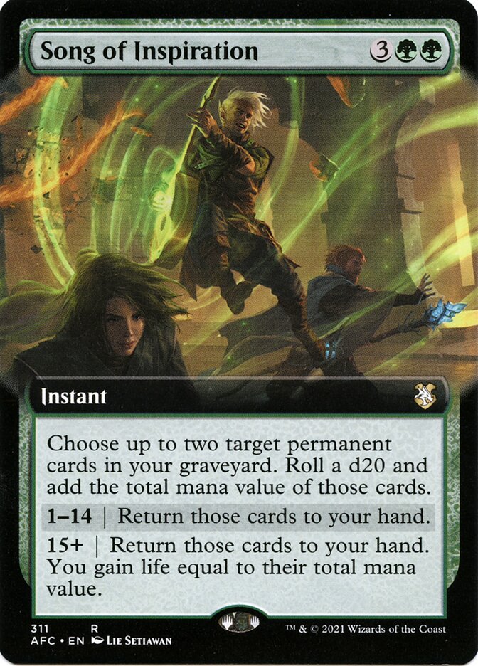 Song of Inspiration, Forgotten Realms Commander · 311
