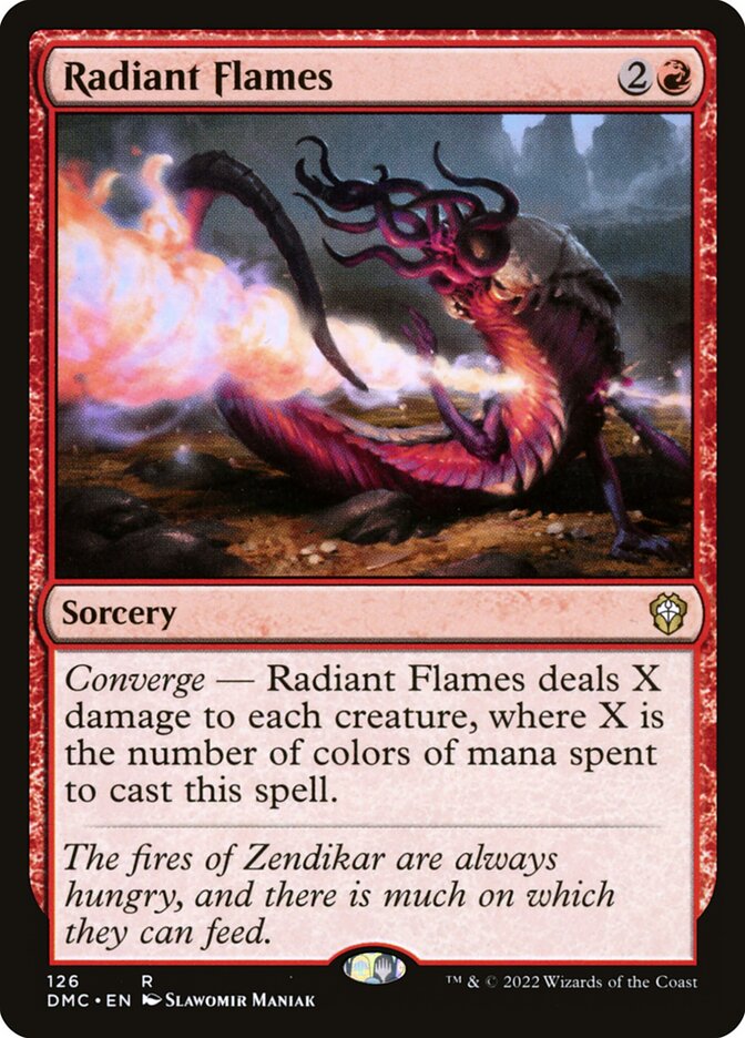 Radiant Flames, Dominaria United Commander · 126