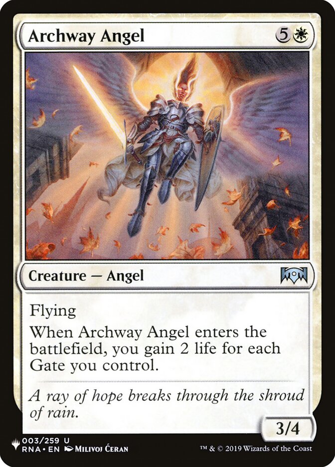 Archway Angel, The List · rna-3