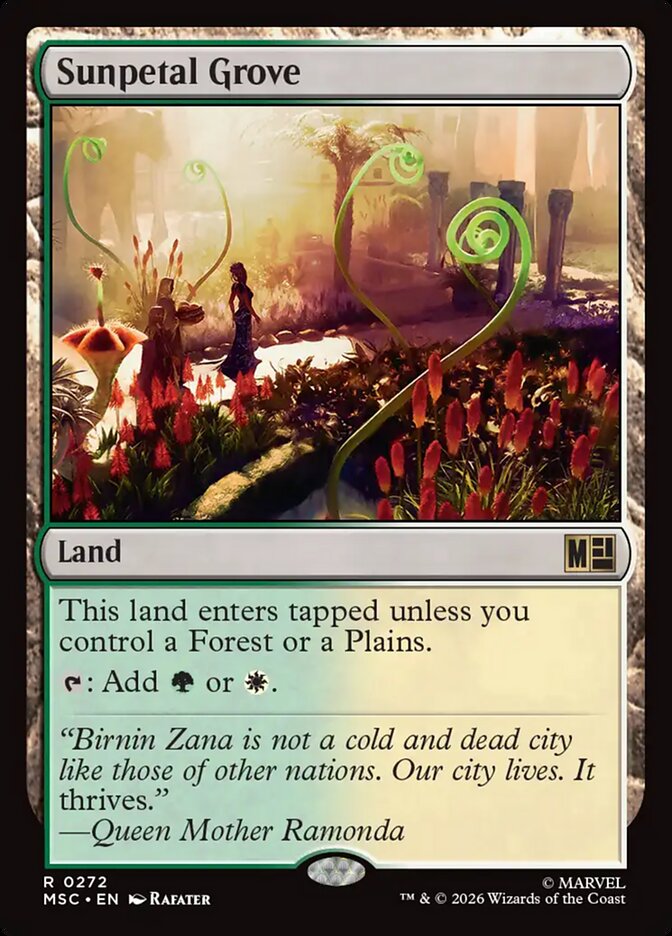 Sunpetal Grove, Marvel Super Heroes Commander · 0272
