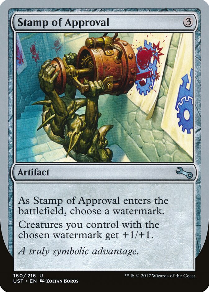Stamp of Approval, Unstable · 160/216