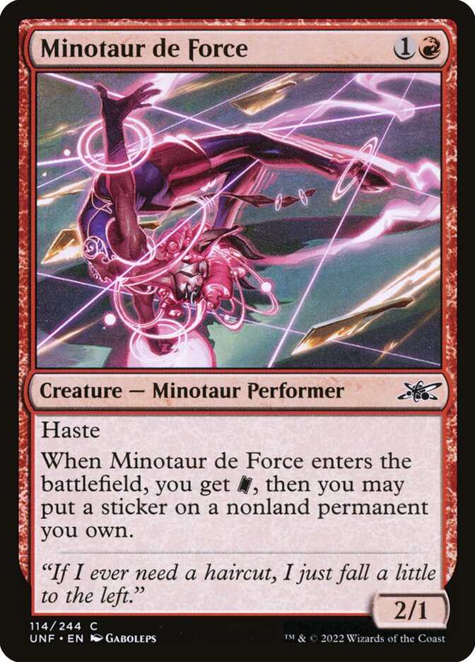 Minotaur de Force, Unfinity · 114/244