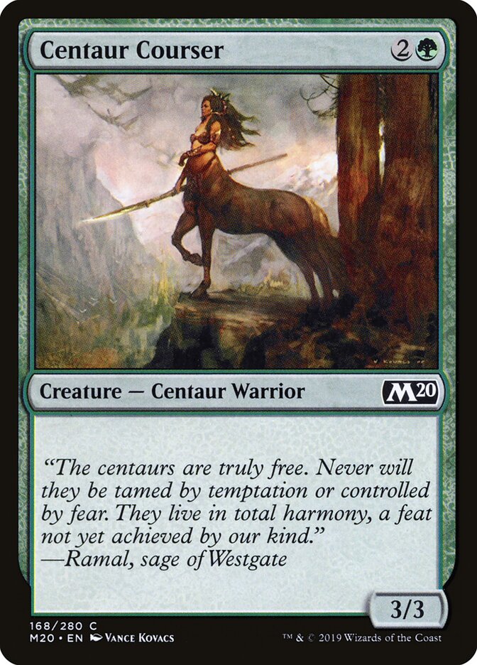 Centaur Courser, Core Set 2020 · 168/280