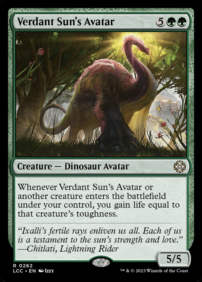 Verdant Sun's Avatar, The Lost Caverns of Ixalan Commander · 0262