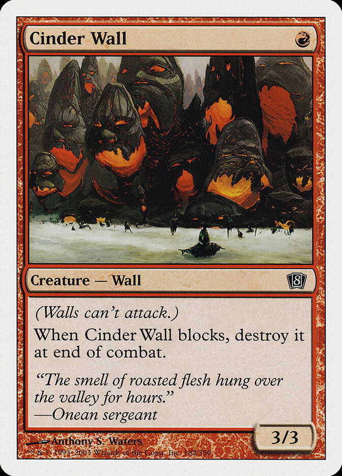 Cinder Wall, Eighth Edition · 182/350