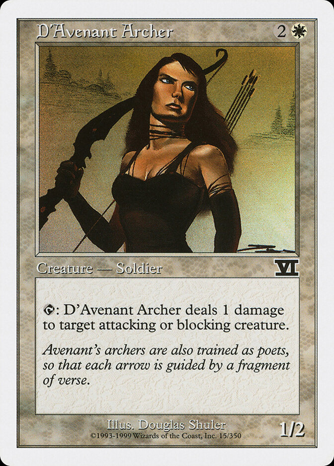 D'Avenant Archer, Classic Sixth Edition · 15/350