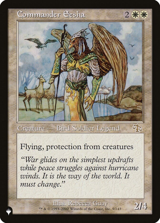 Commander Eesha, The List · jud-9