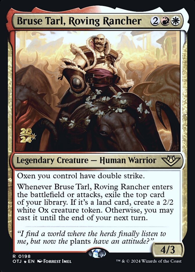 Bruse Tarl, Roving Rancher, Outlaws of Thunder Junction Promos · 0198