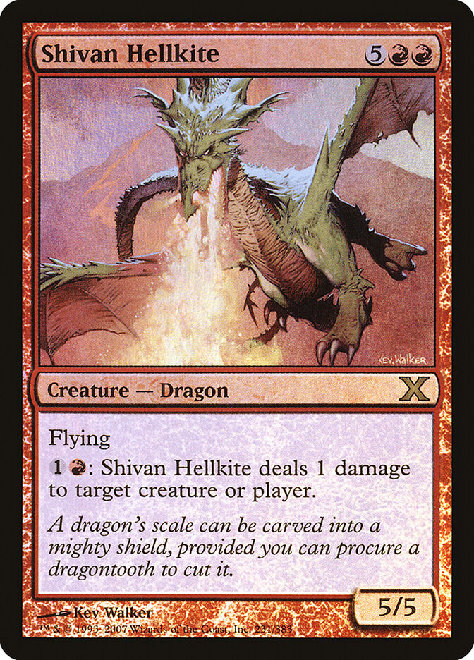 Shivan Hellkite, Tenth Edition · 231-star