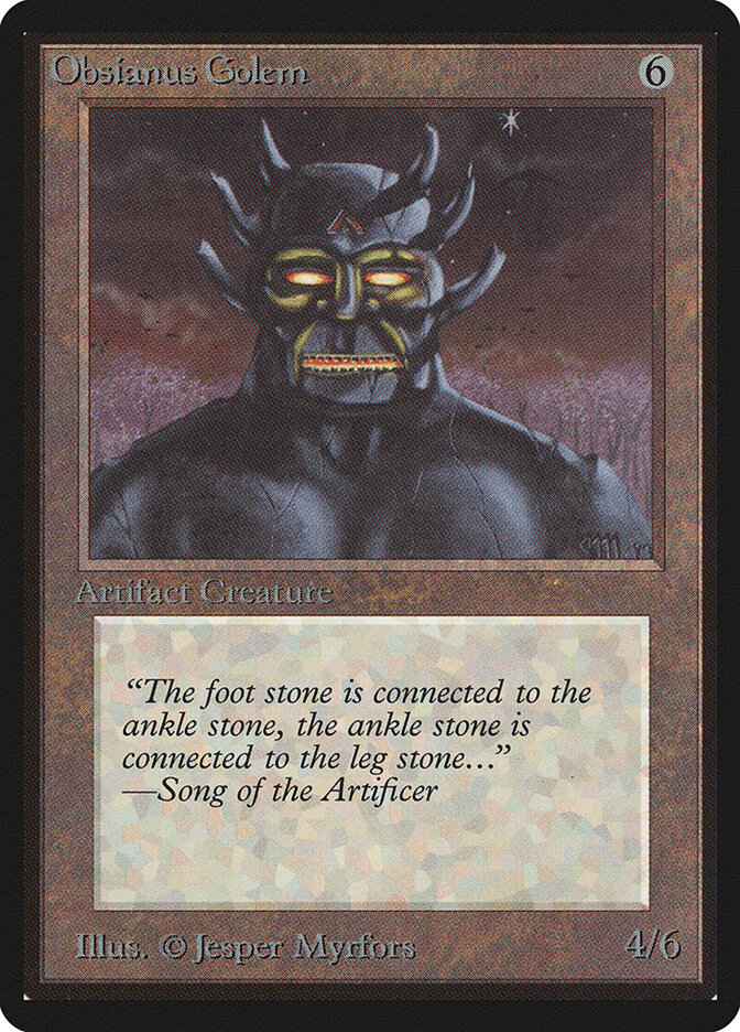 Obsianus Golem, Limited Edition Beta · 268