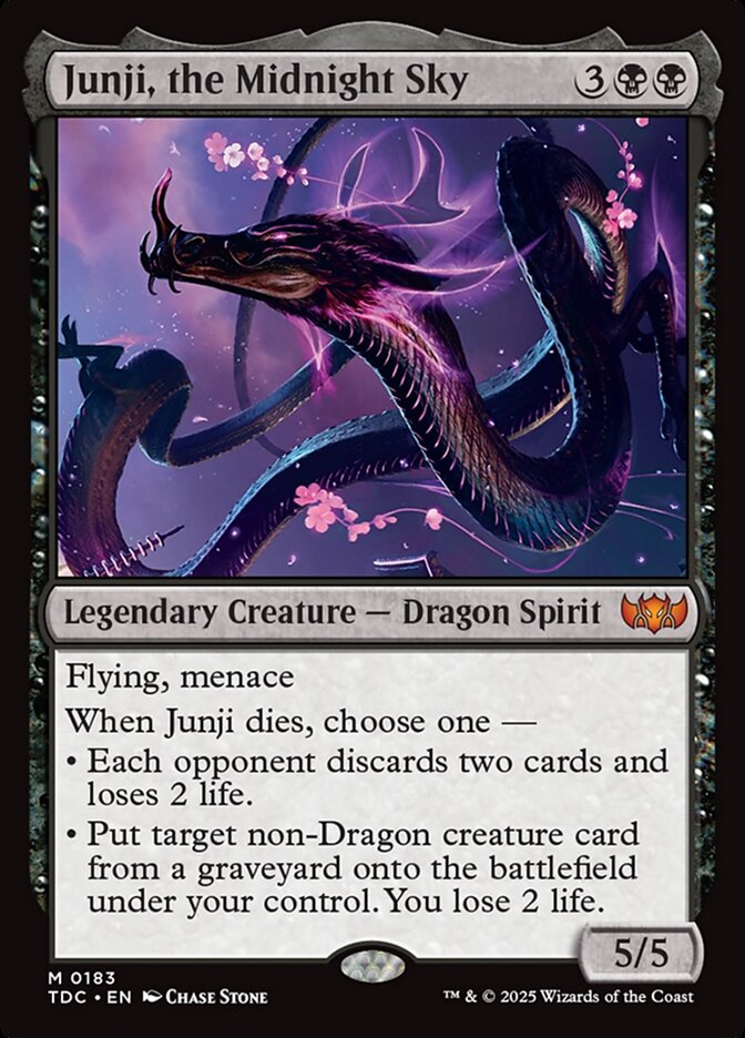 Junji, the Midnight Sky, Tarkir: Dragonstorm Commander · 0183