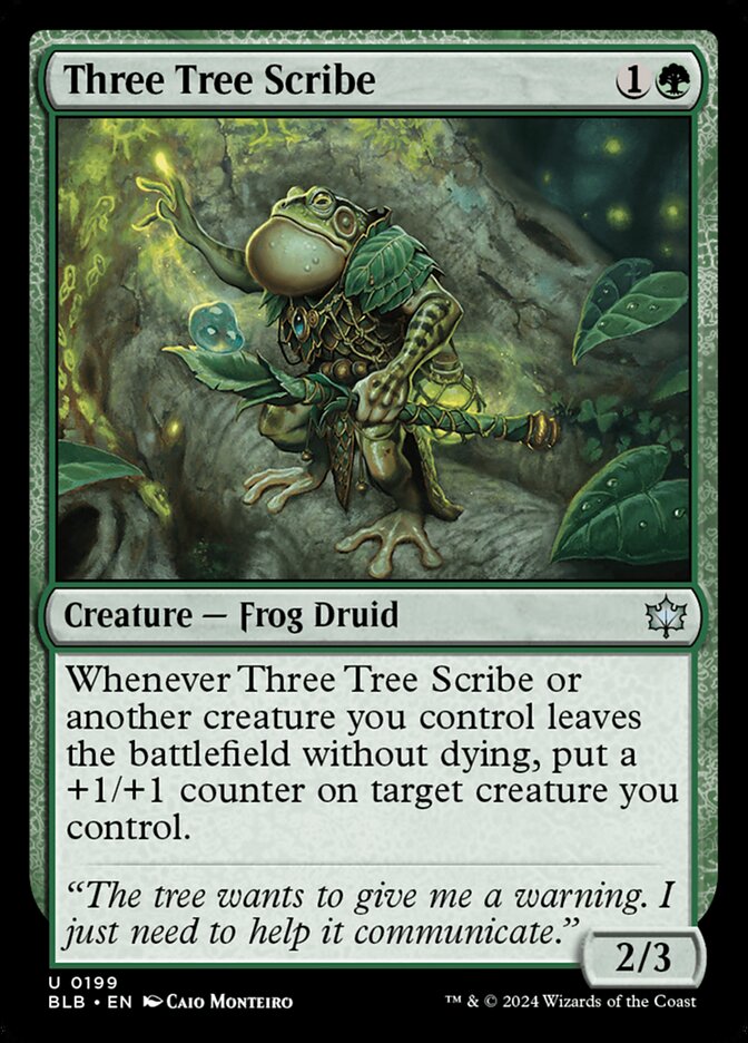 Three Tree Scribe, Bloomburrow · 0199
