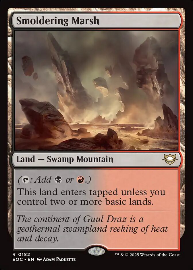 Smoldering Marsh, Edge of Eternities Commander · 0182