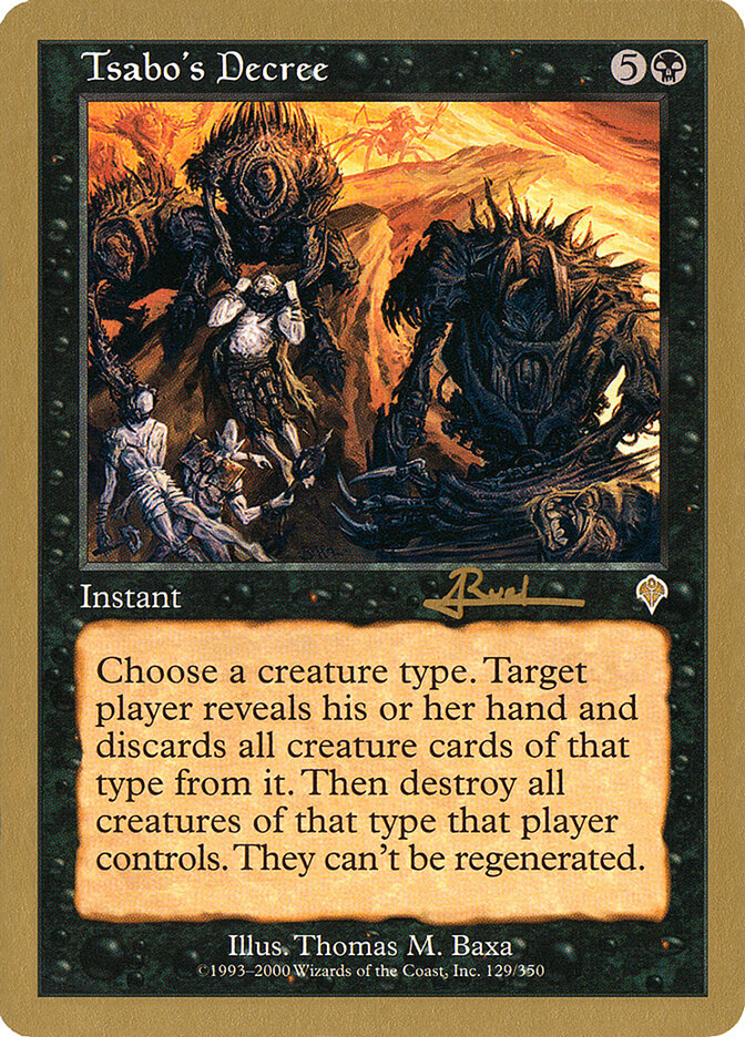 Tsabo's Decree, World Championship Decks 2001 · ar129
