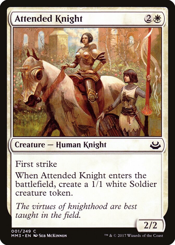 Attended Knight, Modern Masters 2017 · 001/249