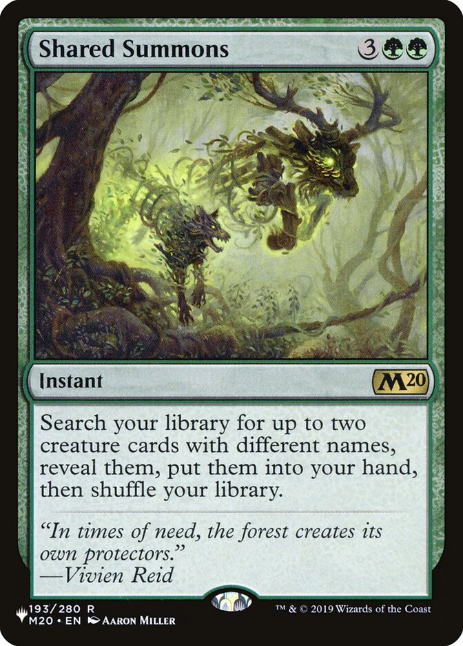 Shared Summons, The List · m20-193
