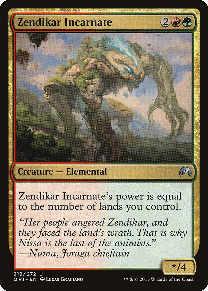 Zendikar Incarnate, Magic Origins · 219/272