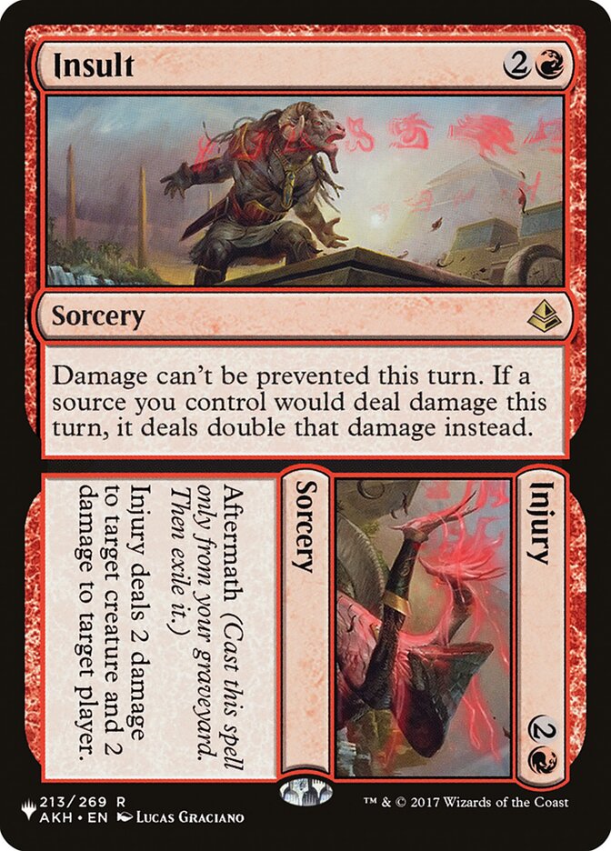 Insult // Injury, The List · akh-213