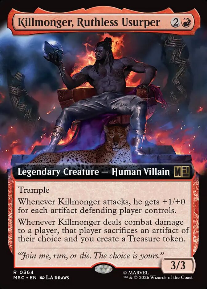 Killmonger, Ruthless Usurper, Marvel Super Heroes Commander · 0364