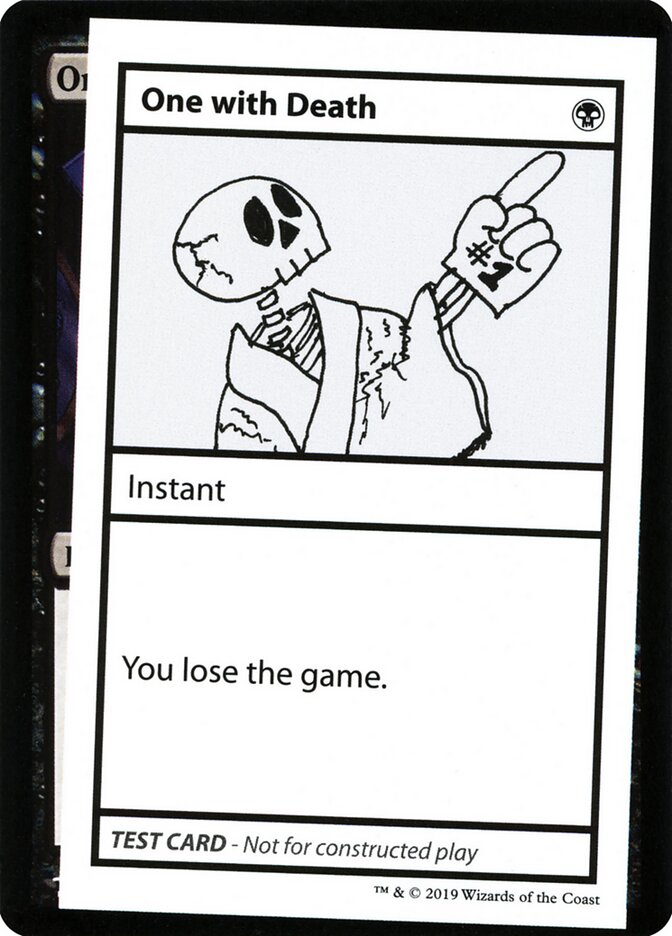 One with Death, Mystery Booster Playtest Cards 2021 · 045/121