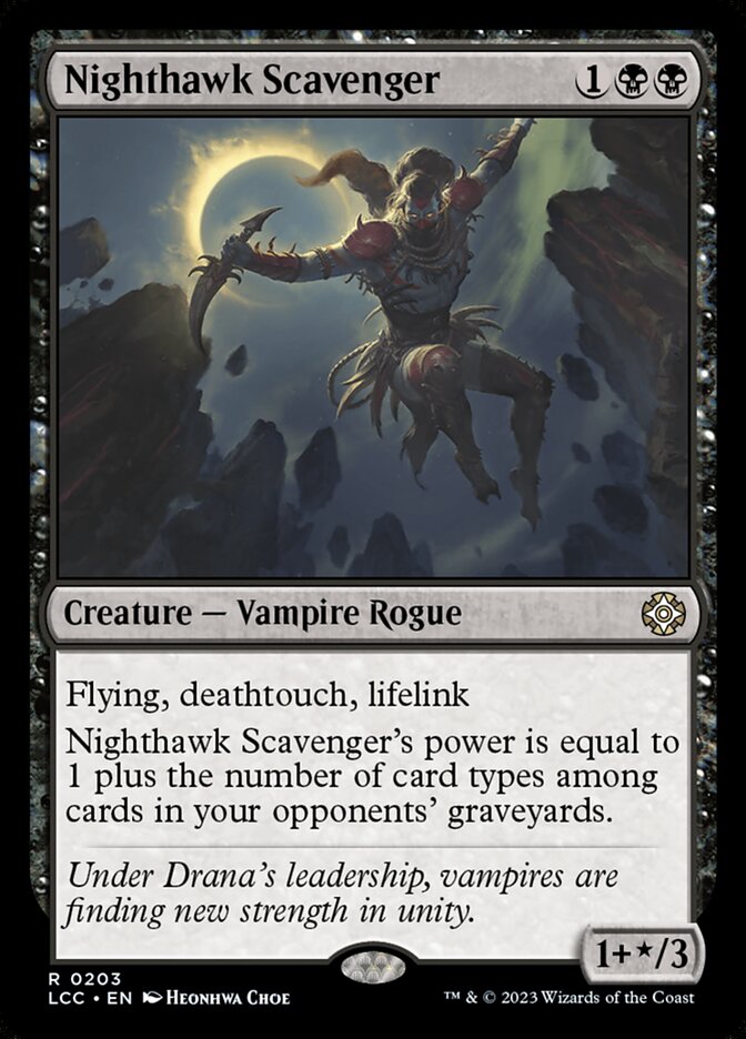 Nighthawk Scavenger, The Lost Caverns of Ixalan Commander · 0203