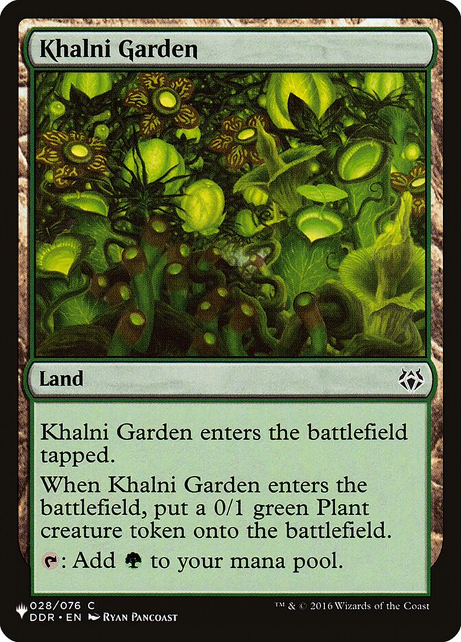 Khalni Garden, The List · ddr-28