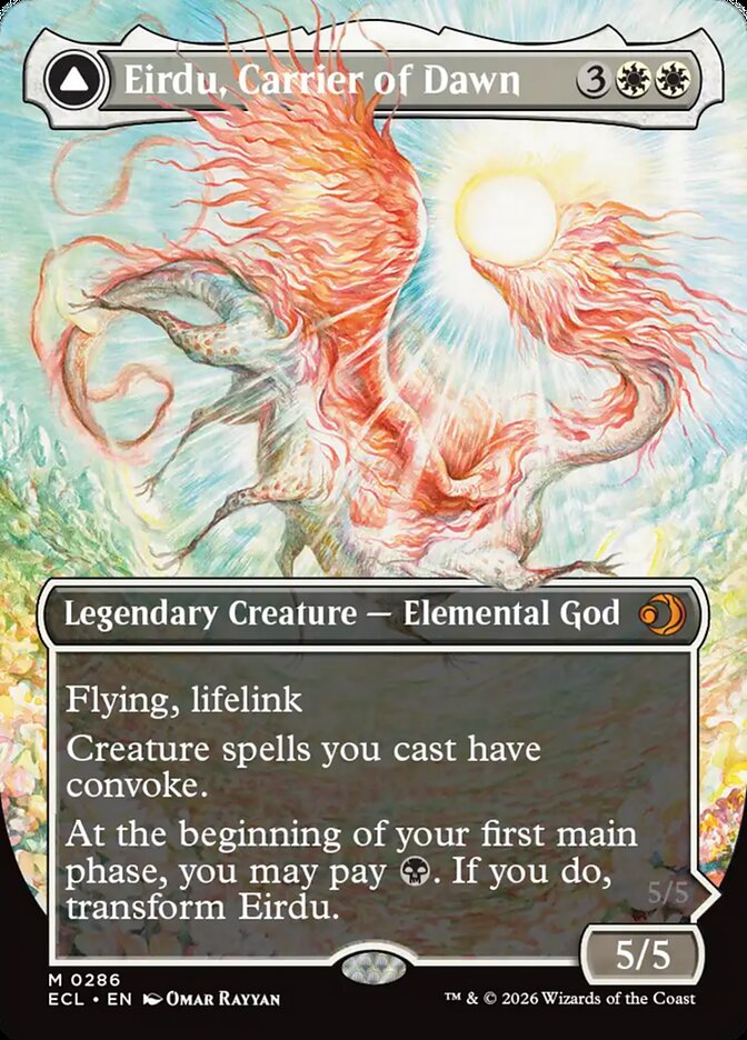 Eirdu, Carrier of Dawn // Isilu, Carrier of Twilight, Lorwyn Eclipsed · 0286