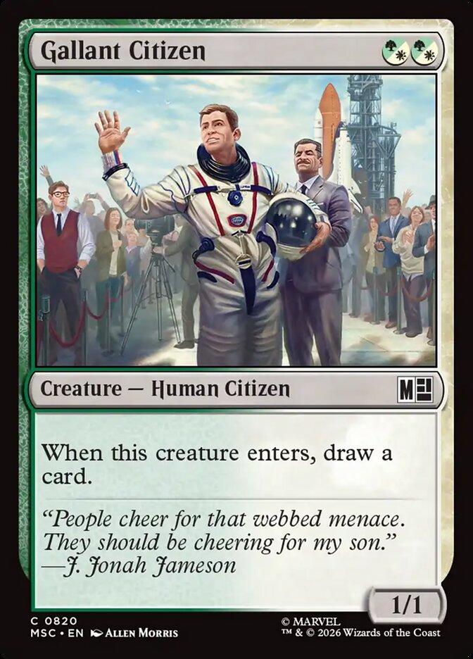 Gallant Citizen, Marvel Super Heroes Commander · 0820