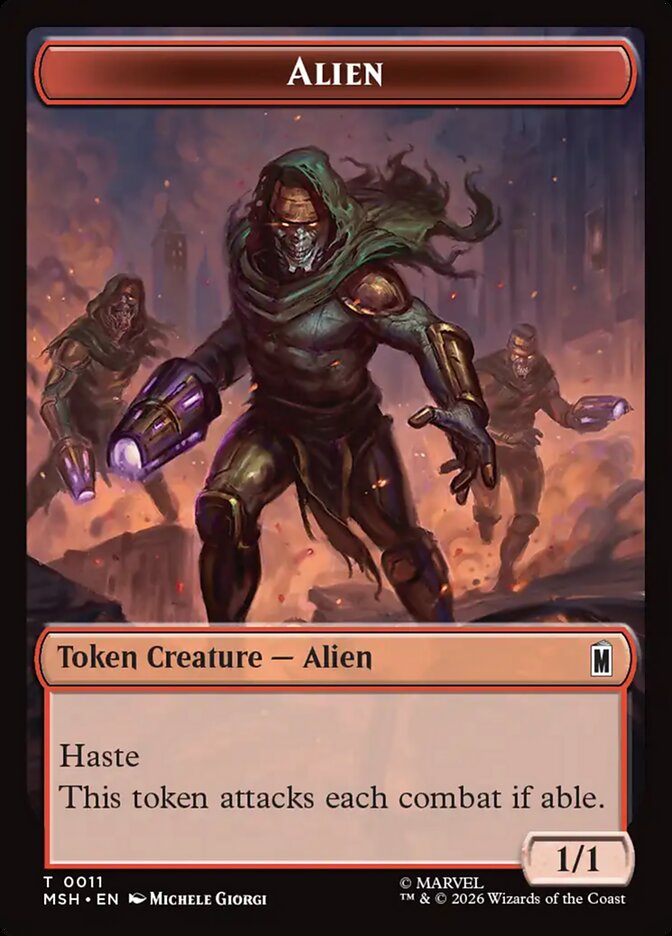 Alien, Marvel Super Heroes Tokens · 0011