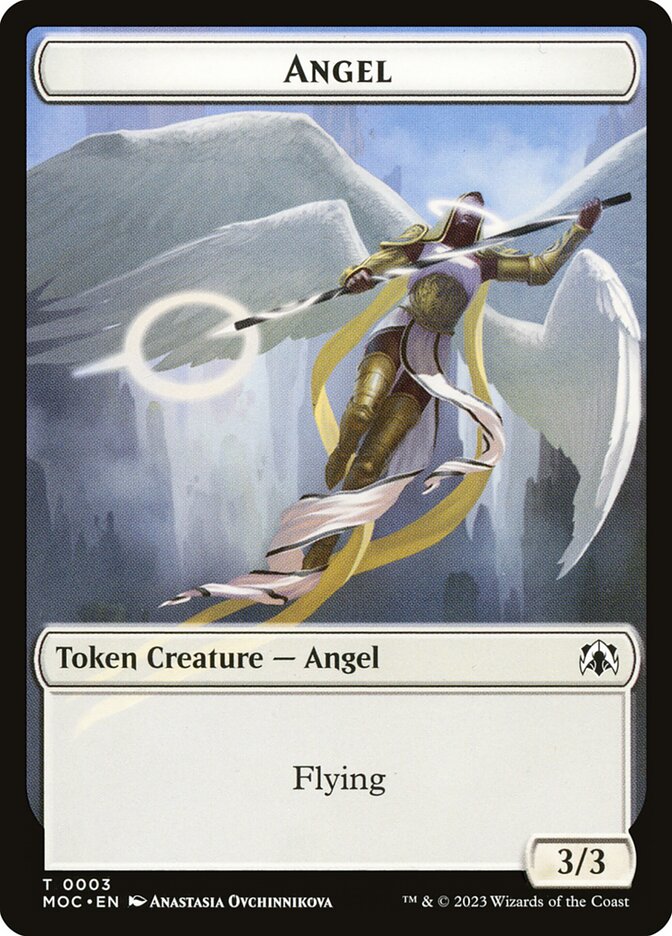 Angel, March of the Machine Commander Tokens · 0003