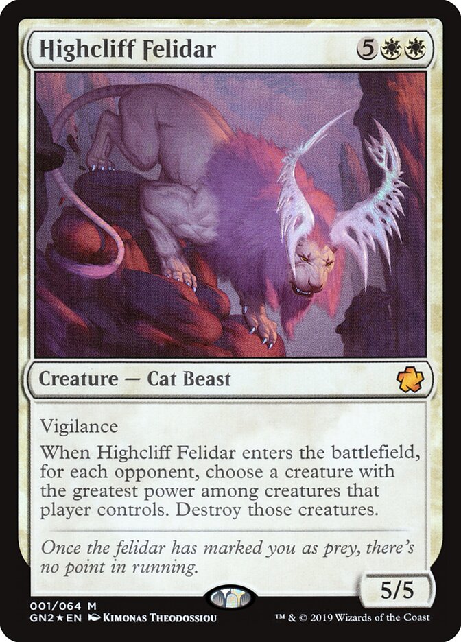 Highcliff Felidar, Game Night 2019 · 001/064