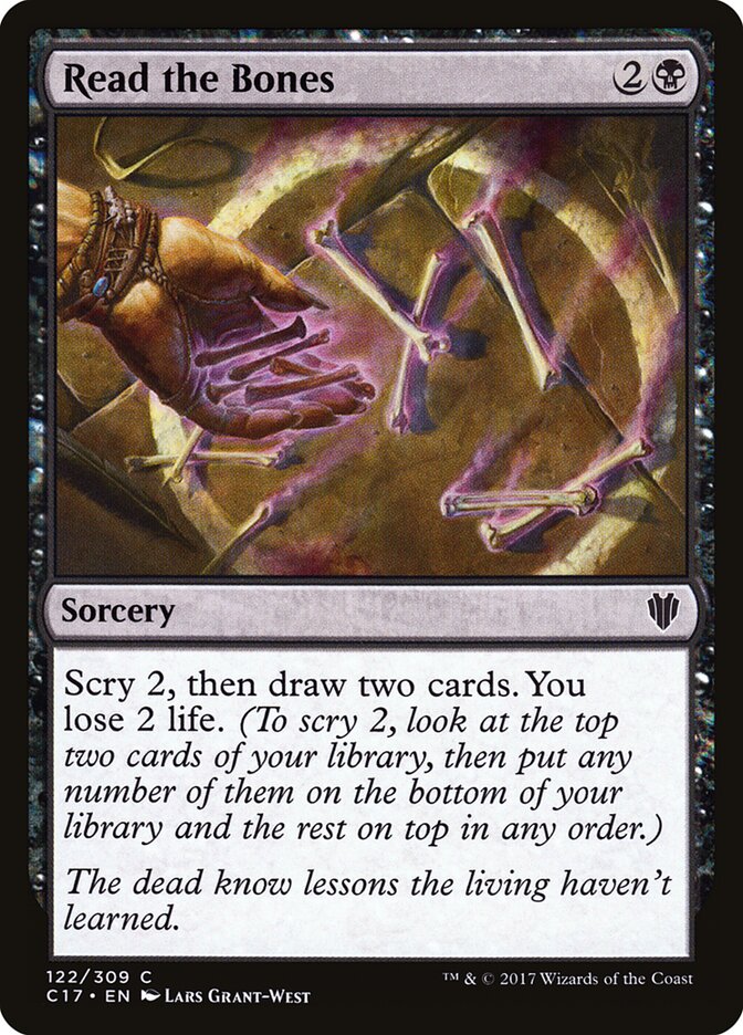 Read the Bones, Commander 2017 · 122/309