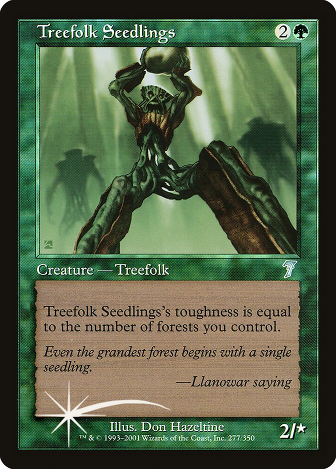 Treefolk Seedlings, Seventh Edition · 277-star
