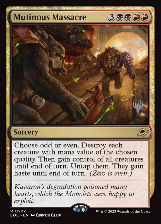Mutinous Massacre, Edge of Eternities Promos · 0222