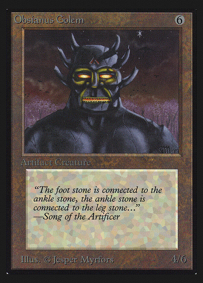 Obsianus Golem, Intl. Collectors' Edition · 268